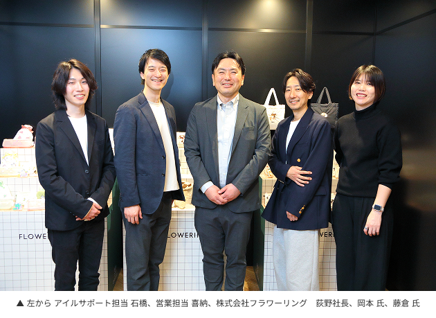 フラワーリング様導入事例